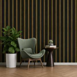 PS Fluted Panels, Black & Gold, 20 Panels x 9 feet long.