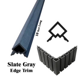 Outdoor WPC Edge Trim, 2-in x 2-in X 10 Feet Long