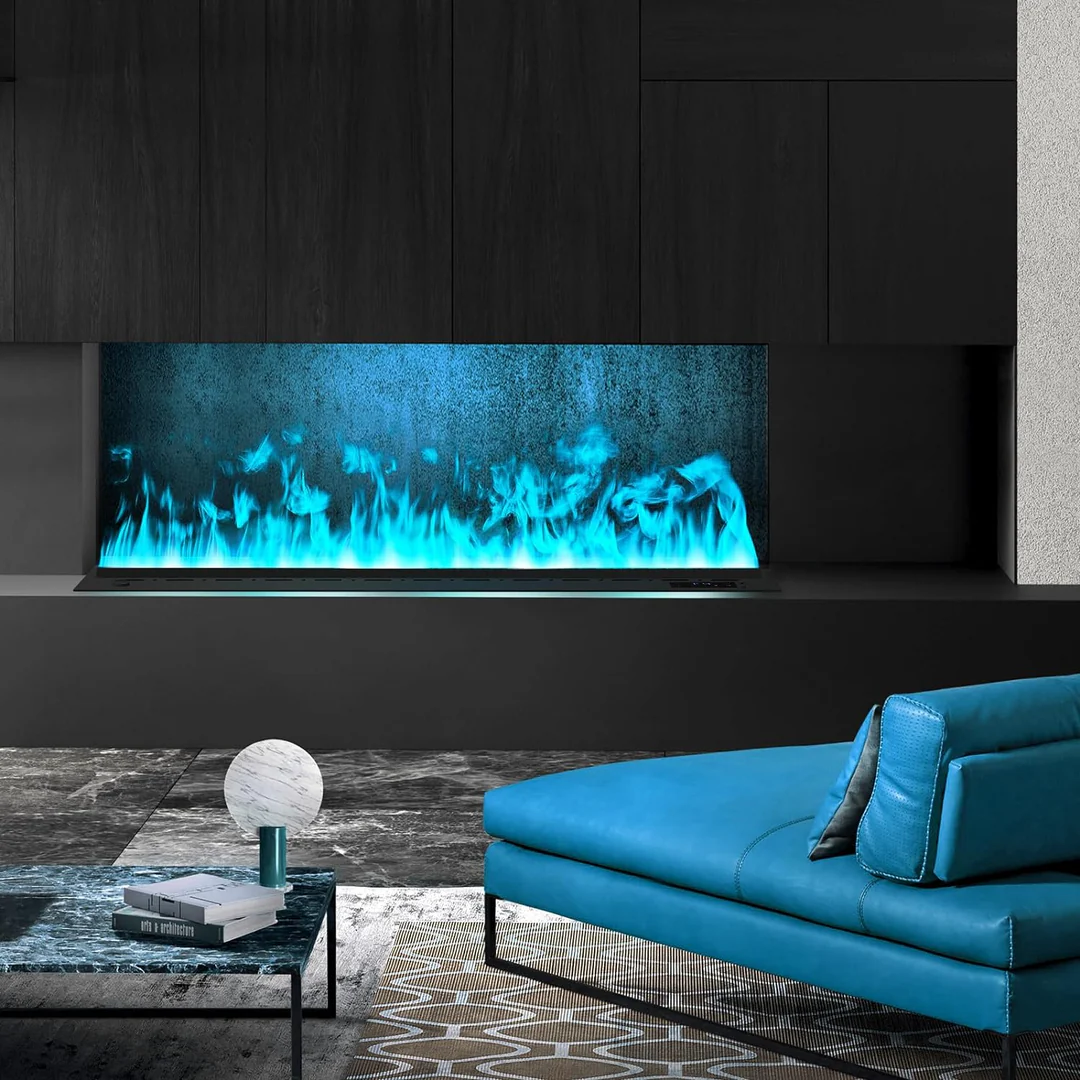 3D Water Vapor Fireplace, Smart Electric flame Fireplace, 40-In Length - Image 5