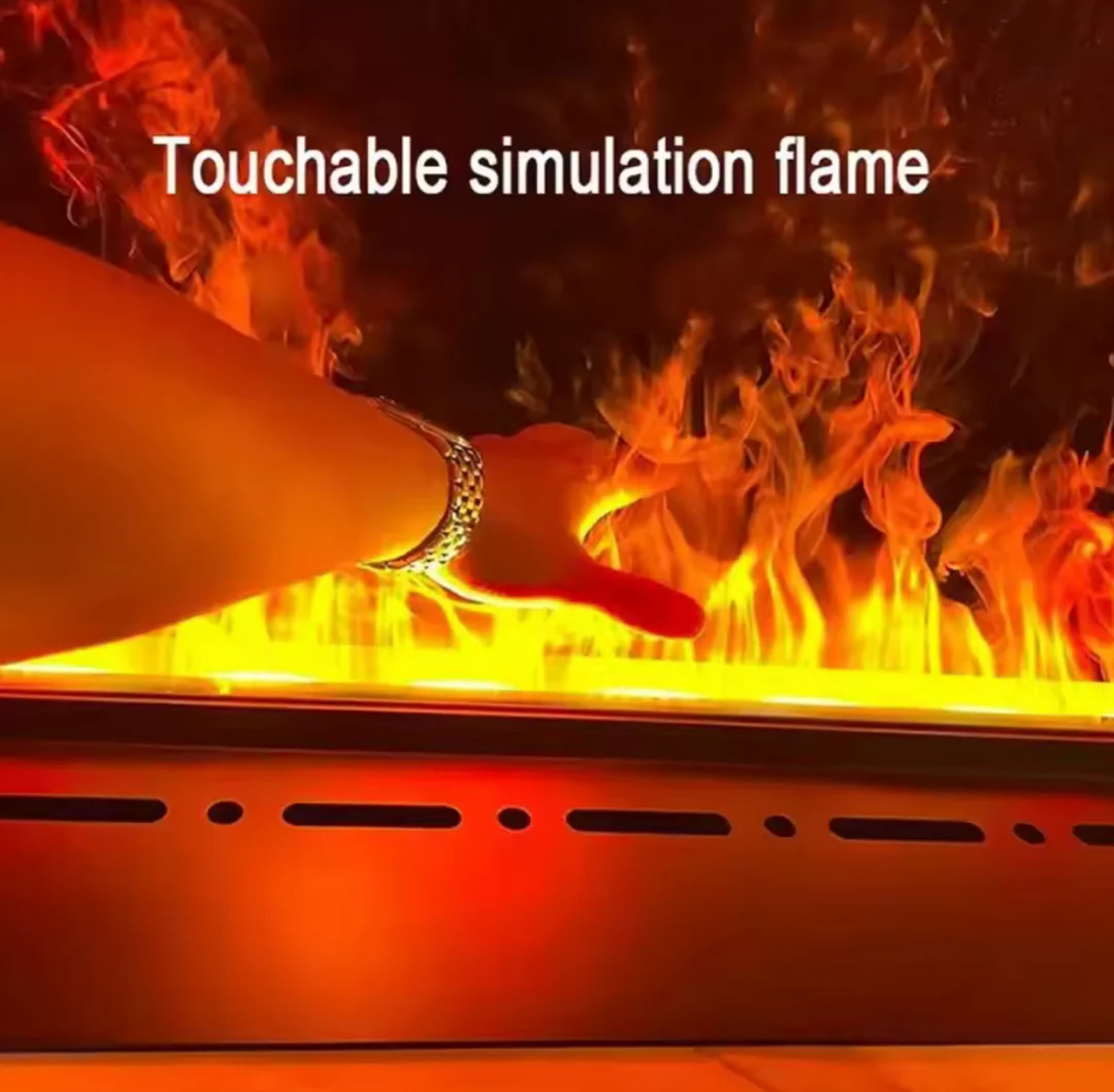 3D Water Vapor Fireplace, Smart Electric flame Fireplace, 40-In Length - Image 8
