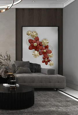 Decorative Wall Art, Autumn Floral Cluster, 47.25-In X 23.5-In, 1 PC - Image 2